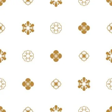 Traditional chinese vector seamless patterns for new year greeting card. Stock Illustration