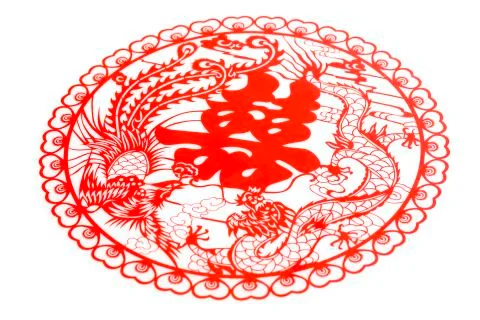 Traditional Chinese wedding elements Stock Photos