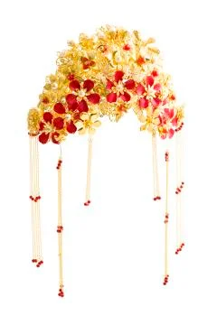 Traditional Chinese wedding elements Stockfoto's