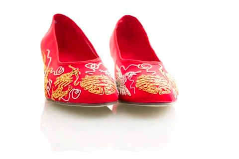 Traditional Chinese wedding elements Stockfoto's
