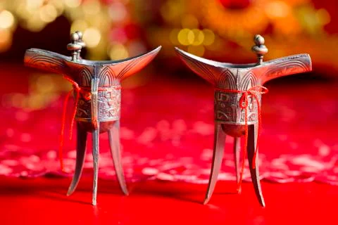 Traditional Chinese wedding elements 스톡 사진