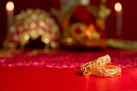 Traditional Chinese wedding elements Stock Photos