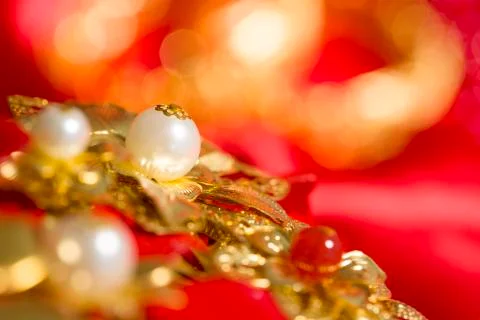 Traditional Chinese wedding elements Foto stock