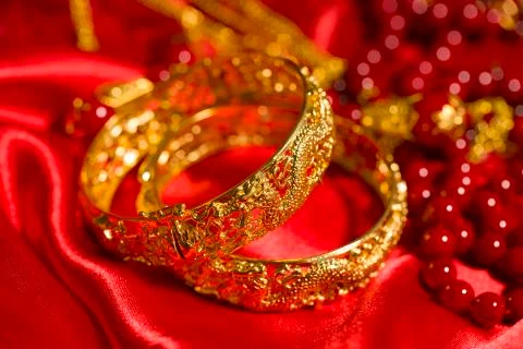 Traditional Chinese wedding elements Stock Photos