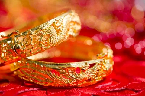 Traditional Chinese wedding elements Foto stock