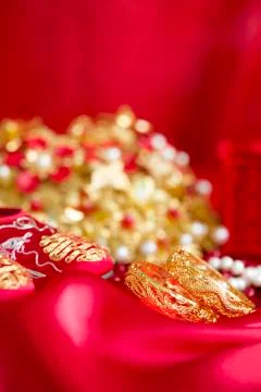 Traditional Chinese wedding elements 写真素材