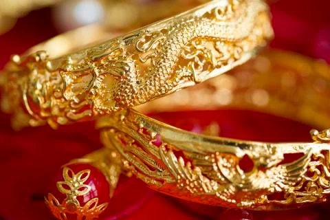 Traditional Chinese wedding elements 스톡 사진