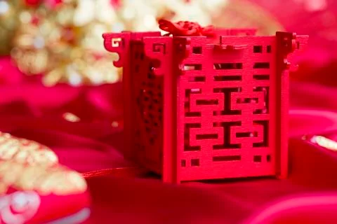 Traditional Chinese wedding elements Stock Photos