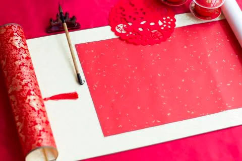 Traditional Chinese wedding elements 스톡 사진