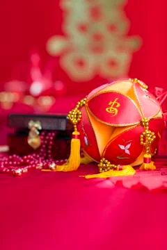 Traditional Chinese wedding elements 写真素材