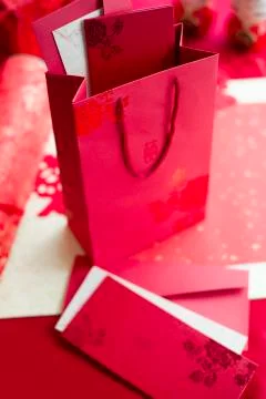 Traditional Chinese wedding elements Stock Photos