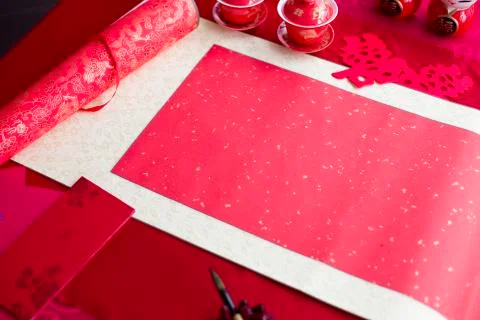 Traditional Chinese wedding elements Stock Photos