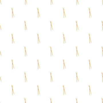 Traditional chopsticks seamless pattern repeating on white background 스톡 일러스트