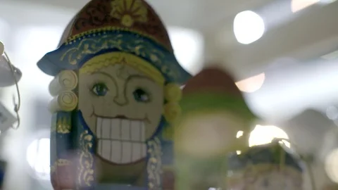 Traditional Christmas Holiday Nutcrackers Stock Footage 99999101
