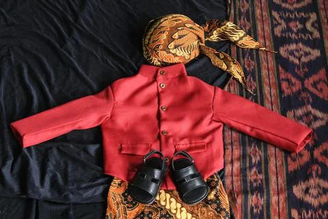 Traditional clothing from Central Java Indonesia Stock Photos