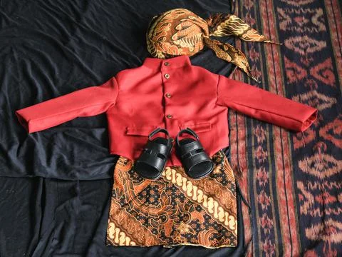 Traditional clothing from Central Java Indonesia Stock Photos