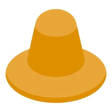 Traditional conical straw hat, showcasing agricultural heritage and sun prote Stock Illustration
