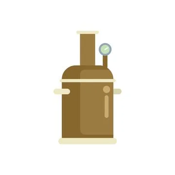 Traditional copper beer brewing machine for craft brewery Stock Illustration