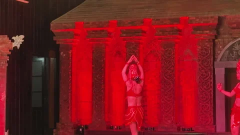 Traditional dance performance at My Son Sanctuary Vietnam Video stock 334583222