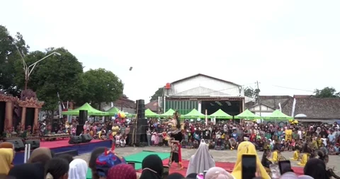 Traditional dance performance at the opening ceremony of the Creative Stock Footage 208273750