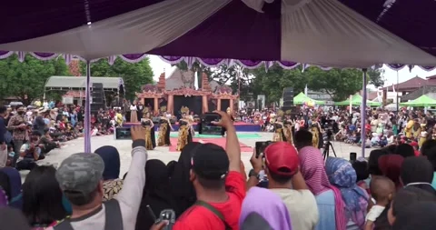Traditional dance performance at the opening ceremony of the Creative Stock Footage 208273841