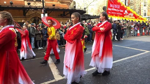 Traditional dancers. Stock Footage 264594286