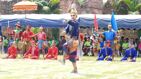 Traditional dancing of Thai Stock Footage 60623069