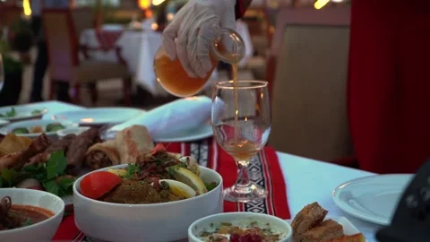 Traditional Dining Experience Stock Footage 319949838
