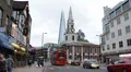 Traditional Double Decker Bus Car Traffic London Shard of Glass London Bridge HD Footage