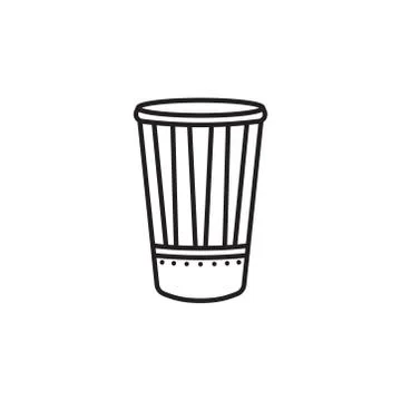 Traditional drum icon vector on white background Stock Illustration