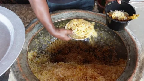Traditional dum biryani Stock Footage 291773812