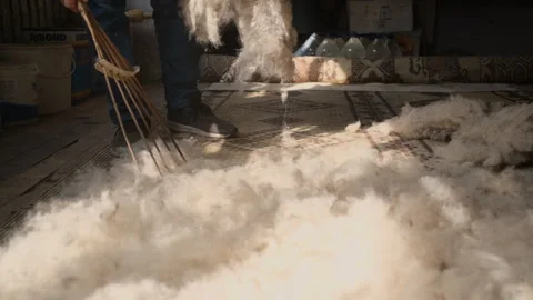 Traditional duvet maker, Turkey, lost jobs, fa01 Stock Footage 244589557