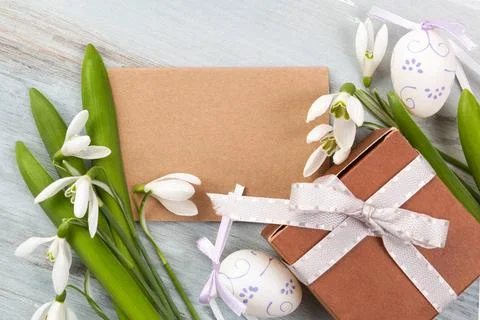 Traditional easter background. Traditional easter background with copy spa... Stock Photos