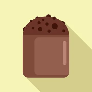 Traditional easter cake with chocolate glaze and sprinkles celebrating spring Stock Illustration