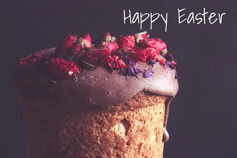 Traditional Easter cake Stock Photos