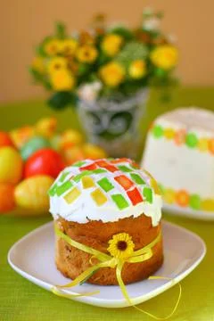 Traditional Easter Cake Stock Photos