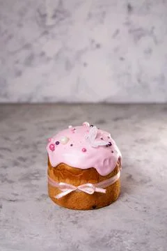 A traditional Easter cake with a place to copy the text. Traditional Easter C Stock Photos