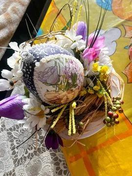 Traditional Easter Egg Decoration Stock Photos