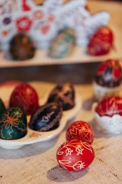 Traditional Easter Eggs Stock Photos