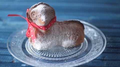 Traditional Easter Pastry Stock Footage 87836021