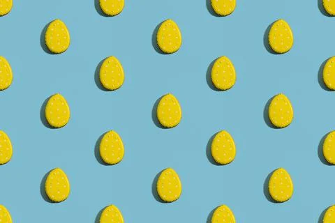 Traditional easter pattern bakery seamless banner 스톡 사진