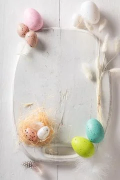 Traditional Easter template as a organic pattern. Foto stock