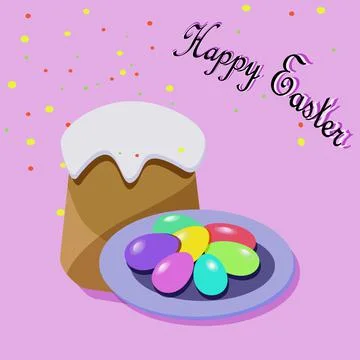 Traditional easter treat Illustrazione stock
