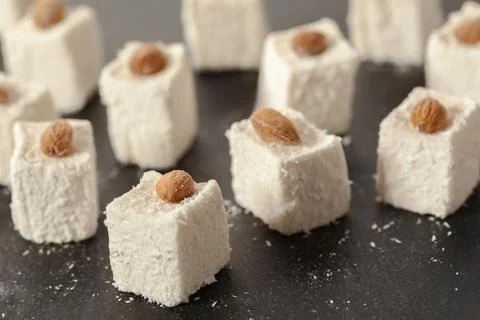 Traditional eastern desserts on the table Stock Photos