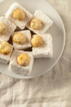 Traditional eastern desserts on the table Stock Photos
