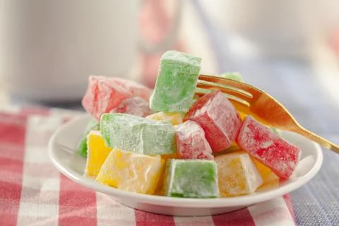 Traditional eastern desserts on the table Stock Photos