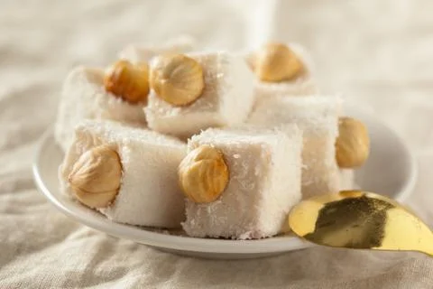 Traditional eastern desserts on the table Stock Photos