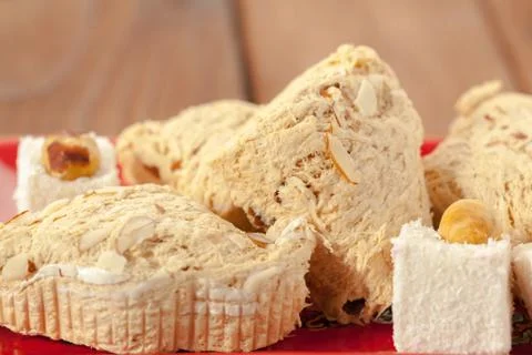 Traditional eastern desserts on the table Stock Photos