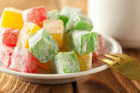 Traditional eastern desserts on the table Stock Photos