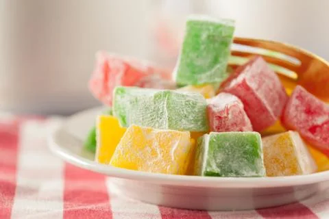 Traditional eastern desserts on the table Stock Photos